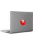 Elma Sever Tatlı Kedicik Mac Book Laptop Sticker, Etiket, Çıkartma Kırmızı 1