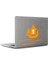 Kuru Kafa Bayraklı Korsan Gemisi Apple Macbook, Pro Sticker Etiket Dekoratif Turuncu 1