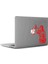 Adalet Simgesi Mac Book Laptop Sticker, Etiket, Çıkartma Kırmızı 1