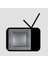 Tv Şeklinde Tasarım Priz Sticker Duvar Dekorasyon Çıkartma 1