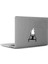 Yoga Fly Meditasyon Kadın Silueti Mac Book Laptop Sticker, Etiket, Çıkartma 1