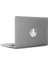 Elma Sever Tatlı Kedicik Mac Book Laptop Sticker, Etiket, Çıkartma Gümüş 1
