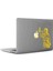 Adalet Simgesi Mac Book Laptop Sticker, Etiket, Çıkartma Altın / Dore 1