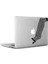 Çizgili Çoraplı Kadın Ayakları Mac Book Laptop Sticker, Etiket, Çıkartma 1