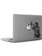 Adalet Simgesi Mac Book Laptop Sticker, Etiket, Çıkartma Siyah 1