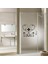 Kalp Desenli Çiçek Silüetli Dekoratif Banyo Duşakabin Sticker, Çıkartma, Etiket 1