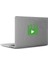 Yönetmen Klaket Play Mac Book Laptop Sticker, Etiket, Çıkartma Yeşil 1