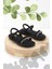 Siyah Saten Kadın Sandalet K05362028038 1