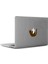 Elma Sever Tatlı Kedicik Mac Book Laptop Sticker, Etiket, Çıkartma Kahverengi 1