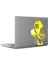 Maskeli Pamuk Prenses Mac Book Laptop Sticker, Etiket, Çıkartma Sarı 1