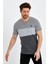 Bisiklet Yaka Kısa Kollu Desenli Penye Erkek Tshirt 1