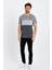 Bisiklet Yaka Kısa Kollu Desenli Penye Erkek Tshirt 2
