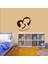 Canım Annem Yazılı Anne ve Kız Çocuğu Silüeti Dekoratif Duvar Sticker, Çıkartma 3