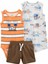 Erkek Bebek Tulum Set 3'lü Paket 1
