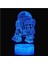 3D Optik Illüzyon Gece Lambası, Görsel Yaratıcı L R2-D2 (Yurt Dışından) 1