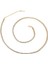 Gold Kap. 3mm. Su Yolu Taşlı Kadın Kolye Zincir EK18SR-3 1