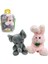 2'li Peluş Bavulda CESE-10040 Fil & Tavşan 1