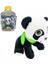 Peluş Hayvan Bavulda CESE-10044 Yeşil Fularlı Panda 2