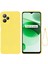 Realme C35 4g / Narzo 50A Prime Drop Koruma Telefon Kapağı Sıvı Silikon Yumuşak Astar Telefon Kılıfı Kayış (Yurt Dışından) 1