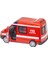 Diecast Metal Itfaiye Mercedes Sprinter Çek Bırak Işıklı Siren Sesli 14 cm Kapıları Açılır 3