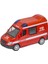 Diecast Metal Itfaiye Mercedes Sprinter Çek Bırak Işıklı Siren Sesli 14 cm Kapıları Açılır 4