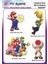 Ütü ile Yapışan Tekstil Dtf Transfer Baskı Süper Mario 4'lü Set 1