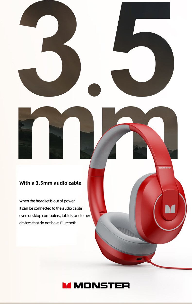 Monster Storm XKH01 Kablosuz Bluetooth Kulaklık Krem Fiyatı