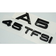 Dk Audi A5 45 Tfsi Parlak Siyah Abs 3m 3D Bagaj Yazı Logo Orjinal Ürün