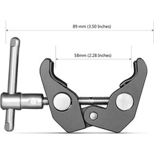 Smallrig 2058 Ikili 1 - 4" - 3 - 8" Süper Clamp Seti