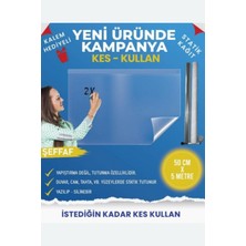 Pi Papers Kes Kullan Akıllı Kağıt - 5 Metre Şeffaf, Statik Tutunma ve Kağıt Tutucu Özellikli, Yazı Tahtası