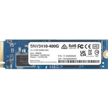 Synology 400GB SNV3410-400G 3000-750MB/S M2 Nvme Nas Diski