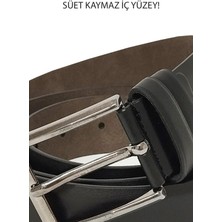 Kamer Orijinal Erkek Metal Tokalı Deri Şık Klasik Model Kot Kumaş Takım Elbise Uyumlu Erkek Kemer