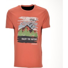 Lumberjack 3m ml Rhoa 11URBNA17 3fx Turuncu Erkek Tshirt