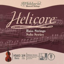 D'Addario Kontrabas Tek Tel, Helıcore, E-Mi, Scale 3/4, Bass