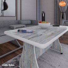 Eliusta Mdf Tekerlekli Yemek Masası
