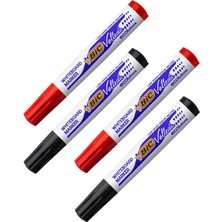 Bic Velleda 1701 4’lü Tahta Kalemi Seti Kırmızı-Siyah