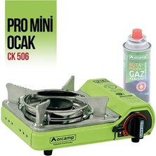 Orgaz Orcamp Tekli Çantalı Mini Portatif Ocak Yeşil CK-506