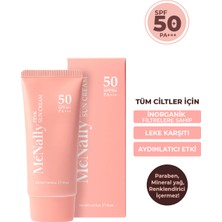 Prettyskın Spf 50+ Pa++++ Ton Eşitleyici Pembe Renkli Güneş Kremi 50ML