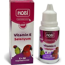 Hobi Pet Kuşlar Için Vitamin E ve Selenyum Takviyesi 30ML