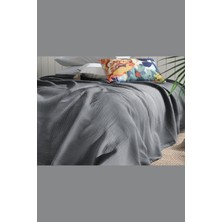 Lova Yatak Luke Antrasit Çift Kişilik Yatak Örtüsü