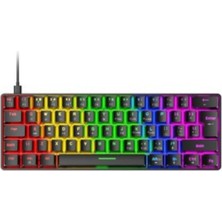 Sarftech T60 Mavi Switch Mekanik Klavye Kablolu Gaming Oyuncu Klavyesi