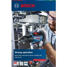 Bosch Gsr 18 V 50 Tek Akülü Kömürsüz Matkap Vidalama Şarjlı Matkap Ma Vi + 41 Parça Aksesuar Seti