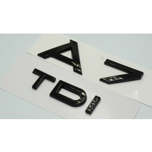 Dk Audi A7 Tdi Parlak Siyah Abs 3m 3D Bagaj Yazı Logo Orjinal Ürün
