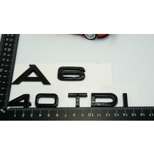 Dk Audi A6 40 Tdi Parlak Siyah Abs 3m 3D Bagaj Yazı Logo Orjinal Ürün