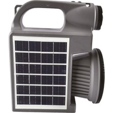 Flyon Ultra Güçlü Şömine Aydınlatmalı Solar Enerji Şarj Edilebilir Powerbank Özellikli Fener Kamp Lambası