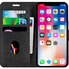 Buway Apple Iphone 13 Pro Kartvizitli Cüzdan Kılıf Siyah