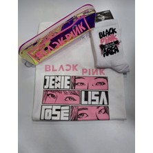 GC GÖKHAN CLUB Blackpink T-Shirt Kalemlik Çorap Kombin