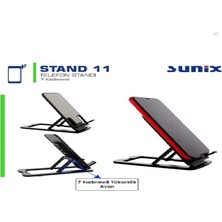 Neşeli Bardaklar 7 Kademli Yükseklik Ayarı Telefon Standı Stand-11 (Siyah)