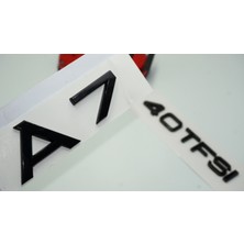 Audi A7 40 Tfsi Parlak Siyah Abs 3m 3D Bagaj Yazı Logo Orjinal Ürün