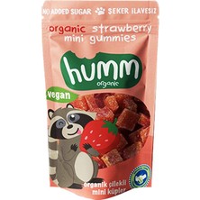 Humm Organic Humm Organik Vegan Çilekli Atıştırmalık Mini Küpler 6 x 30 gr Meyve İçerikli Bebekler İçin